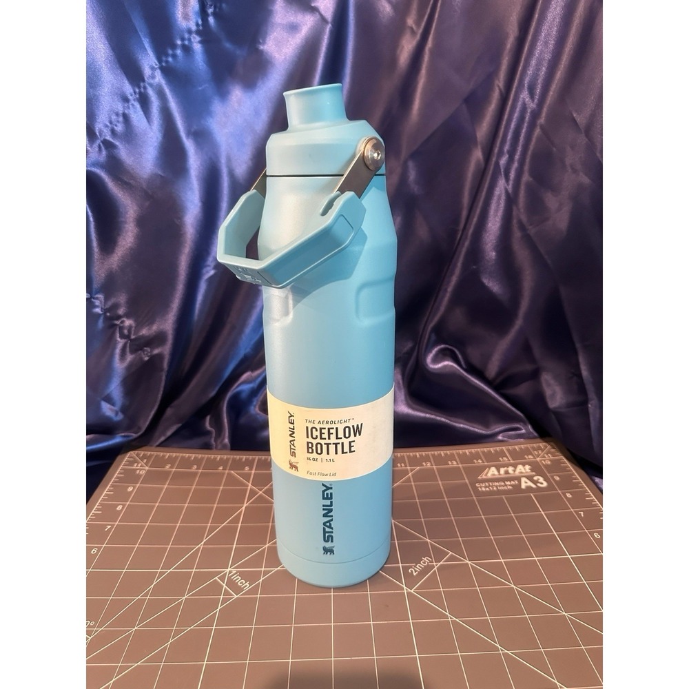 Stanley Aerolight Fast Flow Water Bottle 36oz Angled Spout Insulated *read